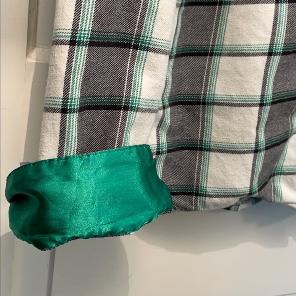Volcom Plaid Button Up with Silk Cuffs - Picture 3 of 5